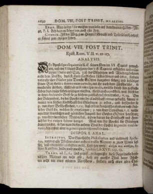 Dom. VIII. Post Trinit. - Domin. XI. Post Trinit.