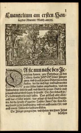 Evangelium am ersten Sontag des Advents ... - Am sechsten Sontag nach dem tage der Offenbarung Christi ...