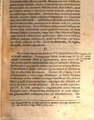 Fridericvs V. Comes Palatinvs Rheni Et Elector Affectans Regnvm Bohemiae