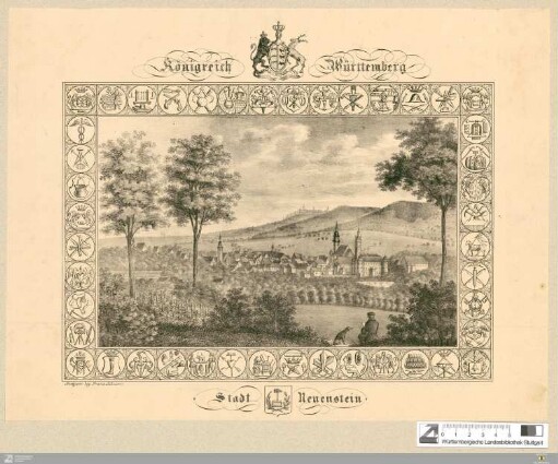 Königreich Württemberg Stadt Neuenstein
