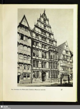Das Sterbehaus des Philosophen Leibniz in Hannover (zerstört)