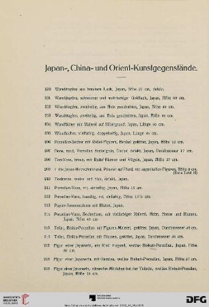 Japan-, China- und Orient-Kunstgegenstände (Nr. 200-835)