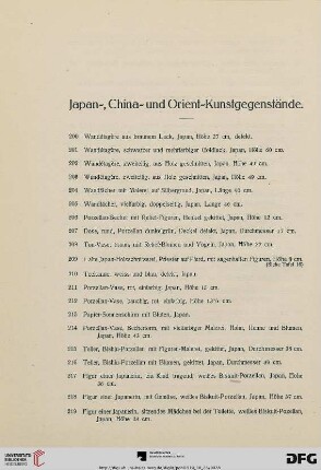 Japan-, China- und Orient-Kunstgegenstände (Nr. 200-835)