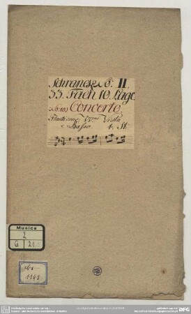 Quartets - Mus.2-Q-21,3 : vl, vlc, fl, bc - D; TWV deest