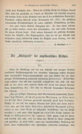 553-562 Die Giltigkeit der anglikanischen Weihen : Schluß