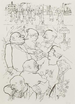 Lithographie aus dem Zyklus "Im Schatten"