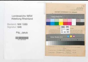 Entnazifizierung Jakob Pitz , geb. 28.12.1919 (Polizist)