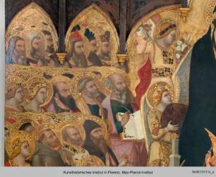 Thronende Madonna mit Heiligen