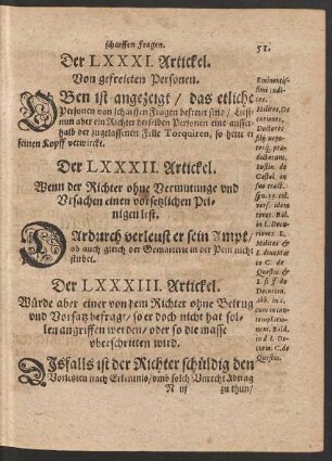 Der LXXXI. Artickel. - Der XC. Artickel.