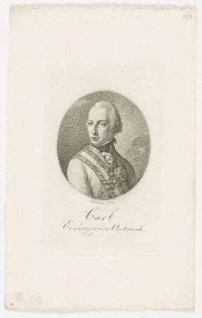 Bildnis des Carl Erzherzog von Oesterreich