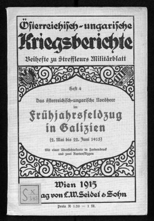 4.1915: Österreichisch-ungarische Kriegsberichte