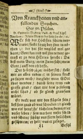 Von Kranckheiten und anfallenden Seuchen.