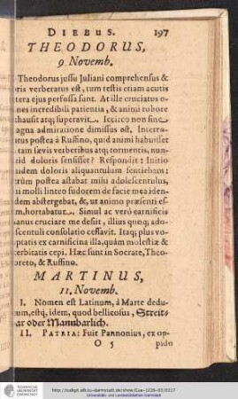 Martinus, 11. Novemb.