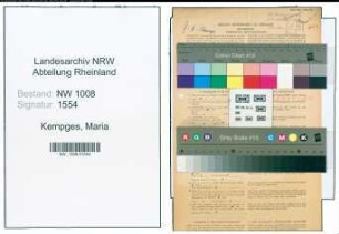 Entnazifizierung Maria Kempges , geb. 02.04.1911 (Berufsberaterin)