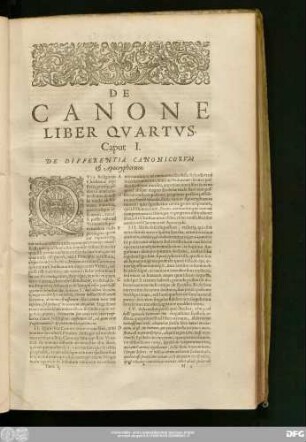 Caput I. De Differentia Canonicorum & Apocryphorum.