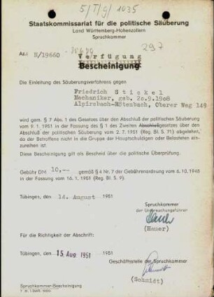 Stickel, Friedrich