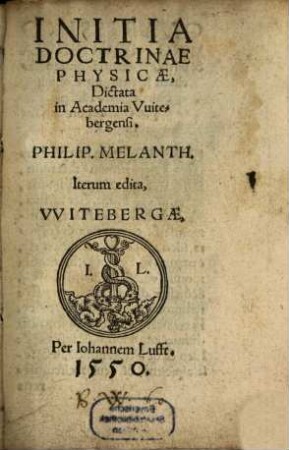 Initia doctrinae physicae