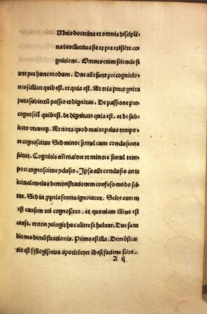 Tractatulus compendiosus libris posteriorum correspondens
