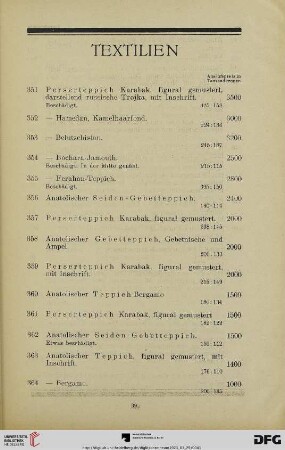 Textilien (Nr. 351-388)