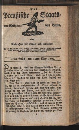 20stes Stück, den 18ten May 1799
