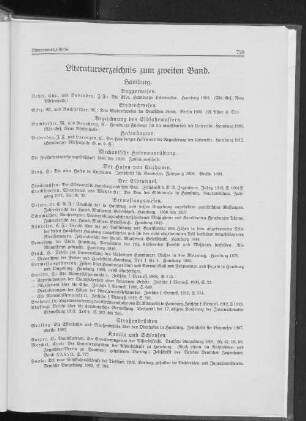 Literaturverzeichnis zum zweiten Band.