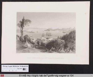 SCENE FROM ABOVE THE NEW PALACE OF BESHIK-TASH.