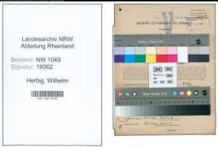 Entnazifizierung Wilhelm Herbig , geb. 18.05.1897 (Bahnbeamter)