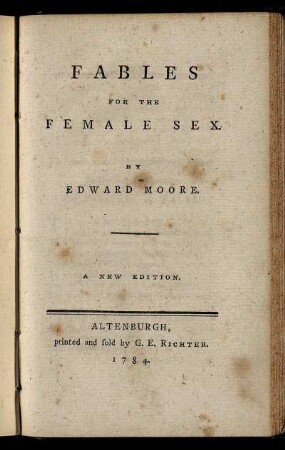 Fables For The Female Sex