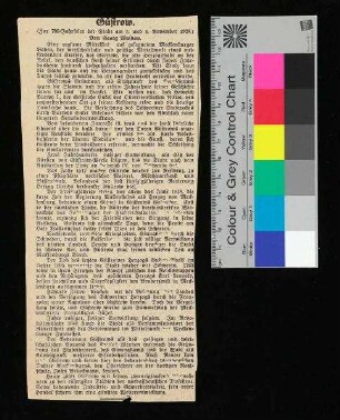 Güstrow - Zur 700-Jahrfeier der Stadt am 3. und 4.11.1928