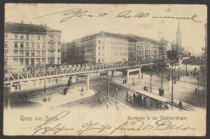 Ansichtskarte Hochbahn in der Skalitzer Straße