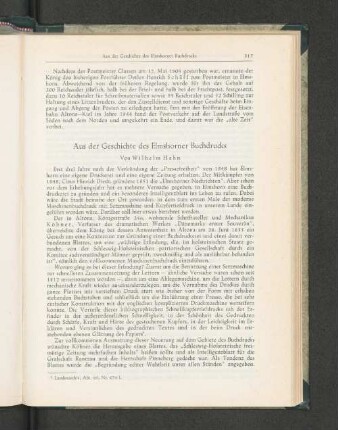 Aus der Geschichte des Elmshorner Buchdrucks