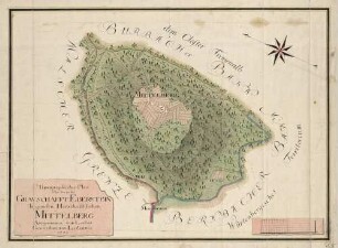 Topographischer Plan uber den in der Gravschafft Eberstein liegenden Herrschafftlichen Mittelberg