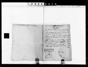 Zerwürfnis des Landgrafen Heinrich mit Marschall Graf Guidobald v. Starhemberg