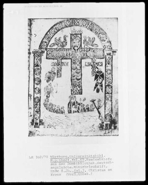 Lateinische Paulusbriefe — Kreuzigung, Folio 7recto