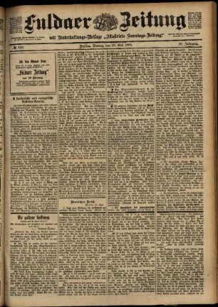 Ausgabe vom Montag, den 29. Mai 1899.