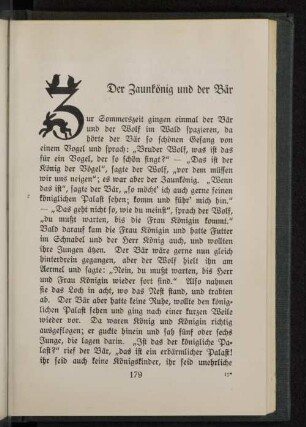 Der Zaunkönig und der Bär