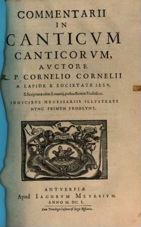 [Commentaria in Vetus et Novum Testamentum], [4,2]. Commentarii in canticum canticorum