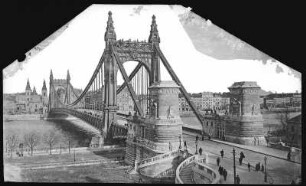 Budapest. Elisabethbrücke (1897-1903) über die Donau : Budapest. Elisabethbrücke (1897-1903; Aurél Czekelius, Antal Kherndl) über die Donau