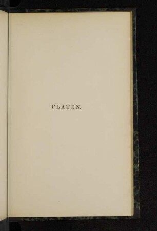 Platen.