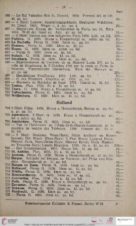 Holland (Nr. 704 - 761)