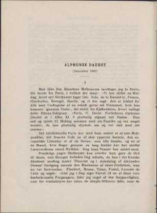 Alphonse Daudet (1840-1897)
