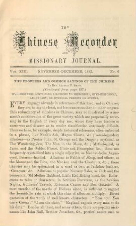 No. 6. November - December, 1882