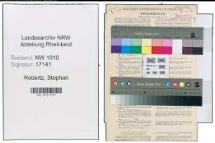 Entnazifizierung Stephan Robertz , geb. 02.10.1918 (Kaufm.Angestellter)