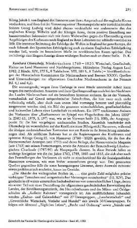 Oberschelp, Reinhard :: Niedersachsen 1760 - 1820, Wirtschaft, Gesellschaft, Kultur im Land Hannover und Nachbargebieten, 2 Bde.,(Veröffentlichungen der Historischen Kommission für Niedersachsen und Bremen, 35, Quellen und Untersuchungen zur allgemeinen Geschichte Niedersachsens in der Neuzeit, 4,1 und 4,2) : Hildesheim, Lax, 1982