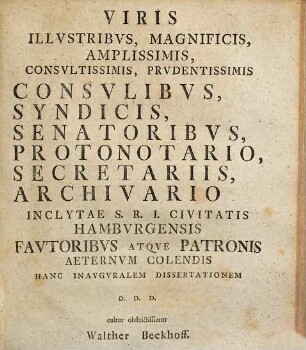 Dissertatio ivris pvblici inavgvralis in qva qvaestio expenditvr: Vtrvm electores vi archi-officiorvm imperatorem eligant