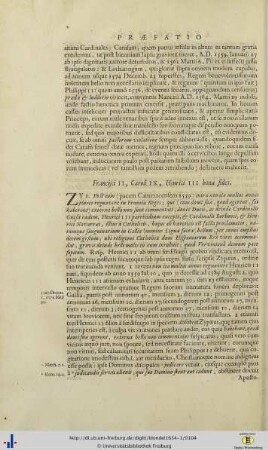 V. Francisci II, Caroli IX, Henrici III bona fides.
