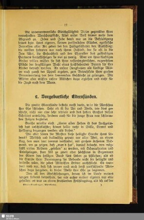 2. Vorgeburtliche Elternsünden