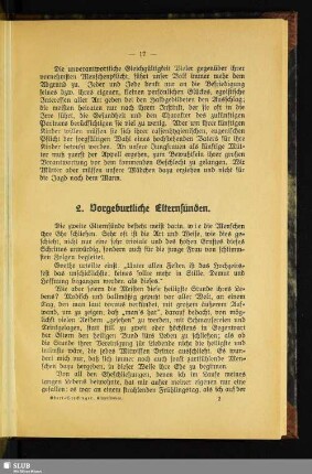 2. Vorgeburtliche Elternsünden