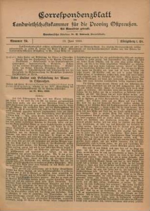 Nummer 24. 13. Juni 1900.