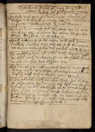 Vorsatz mit handschriftlichen Notizen